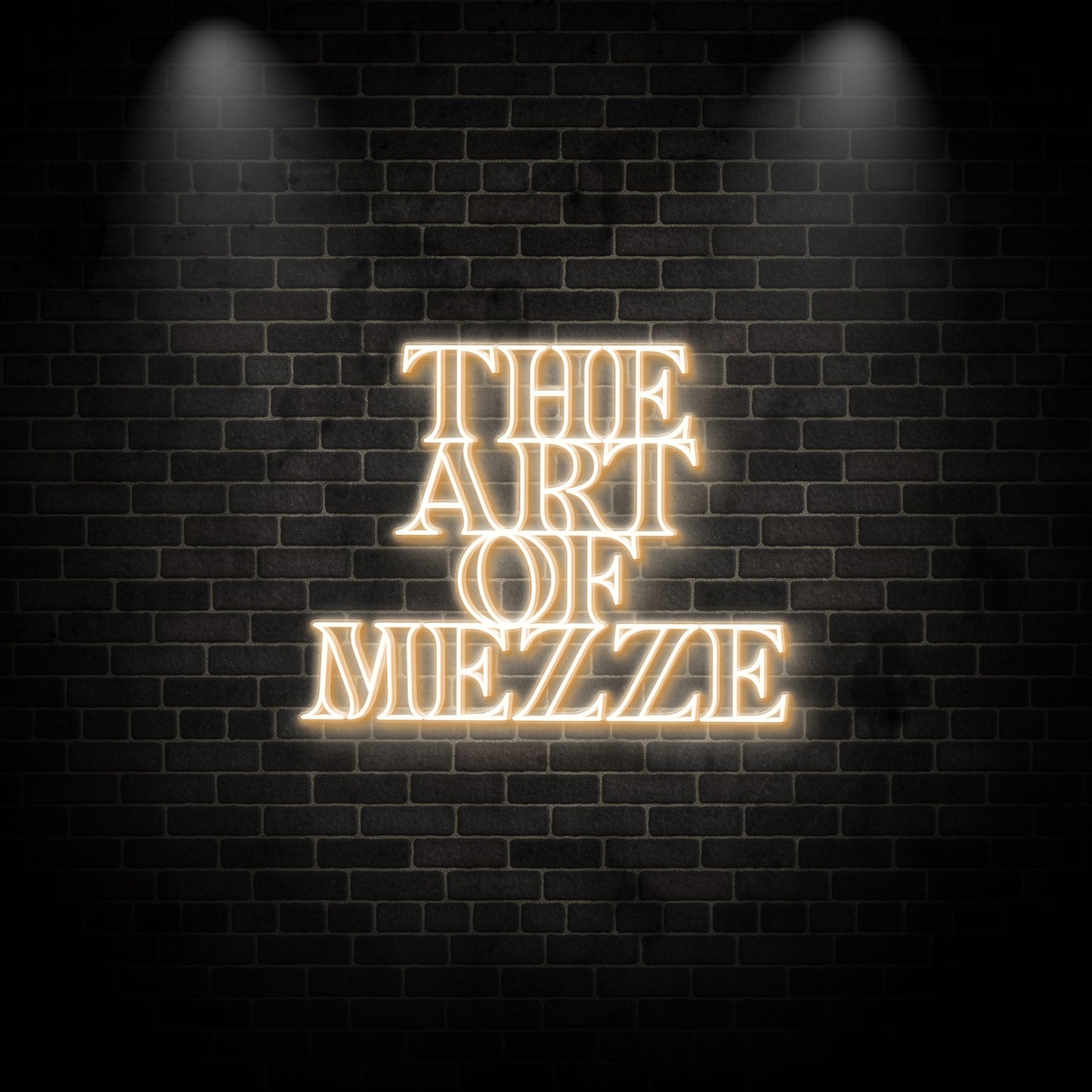 Neon "THE ART OF MEZZE 1"