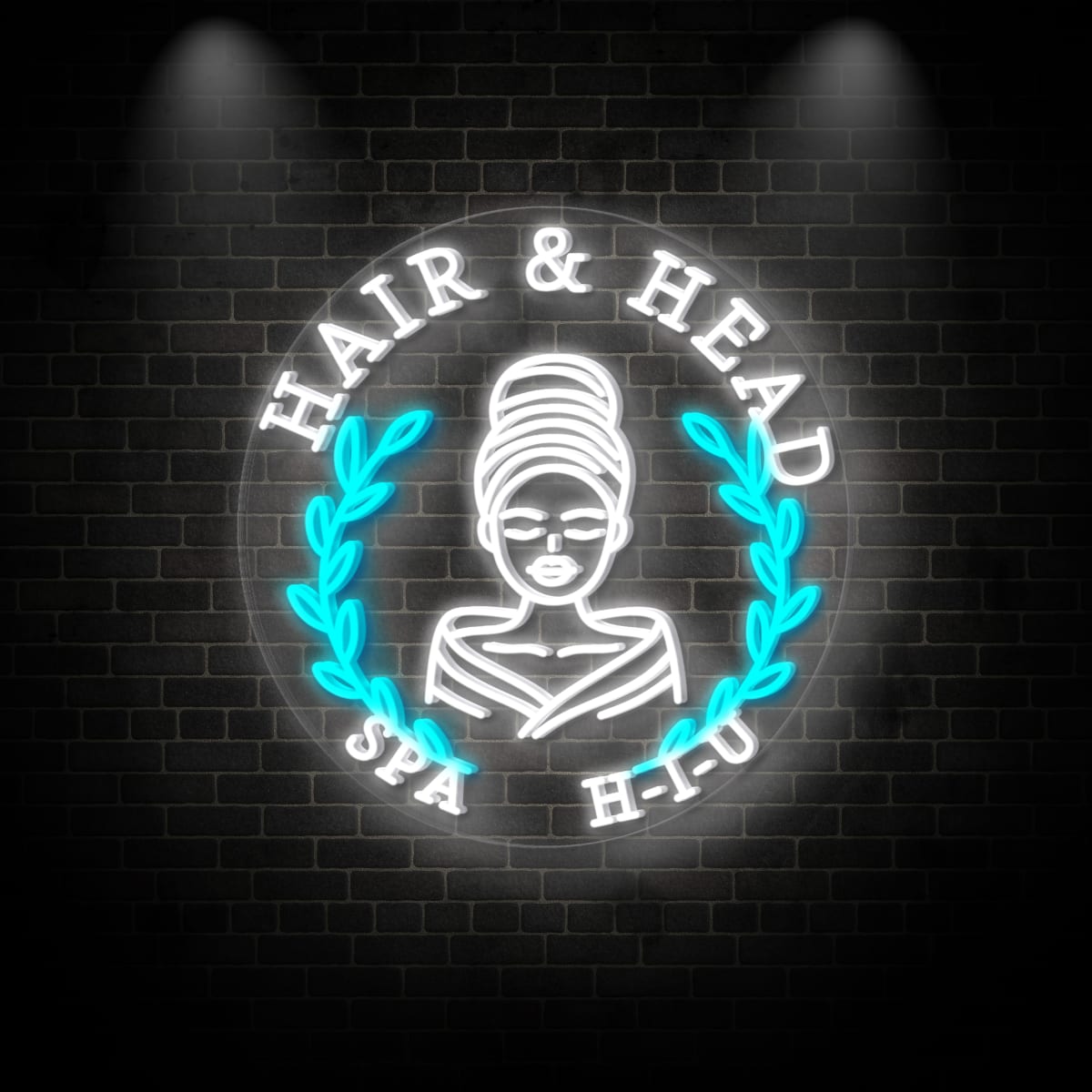 Neon "HAIR&HEAD