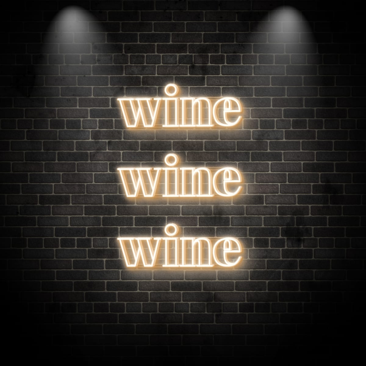 Neon "Wine Wine Wine 7"