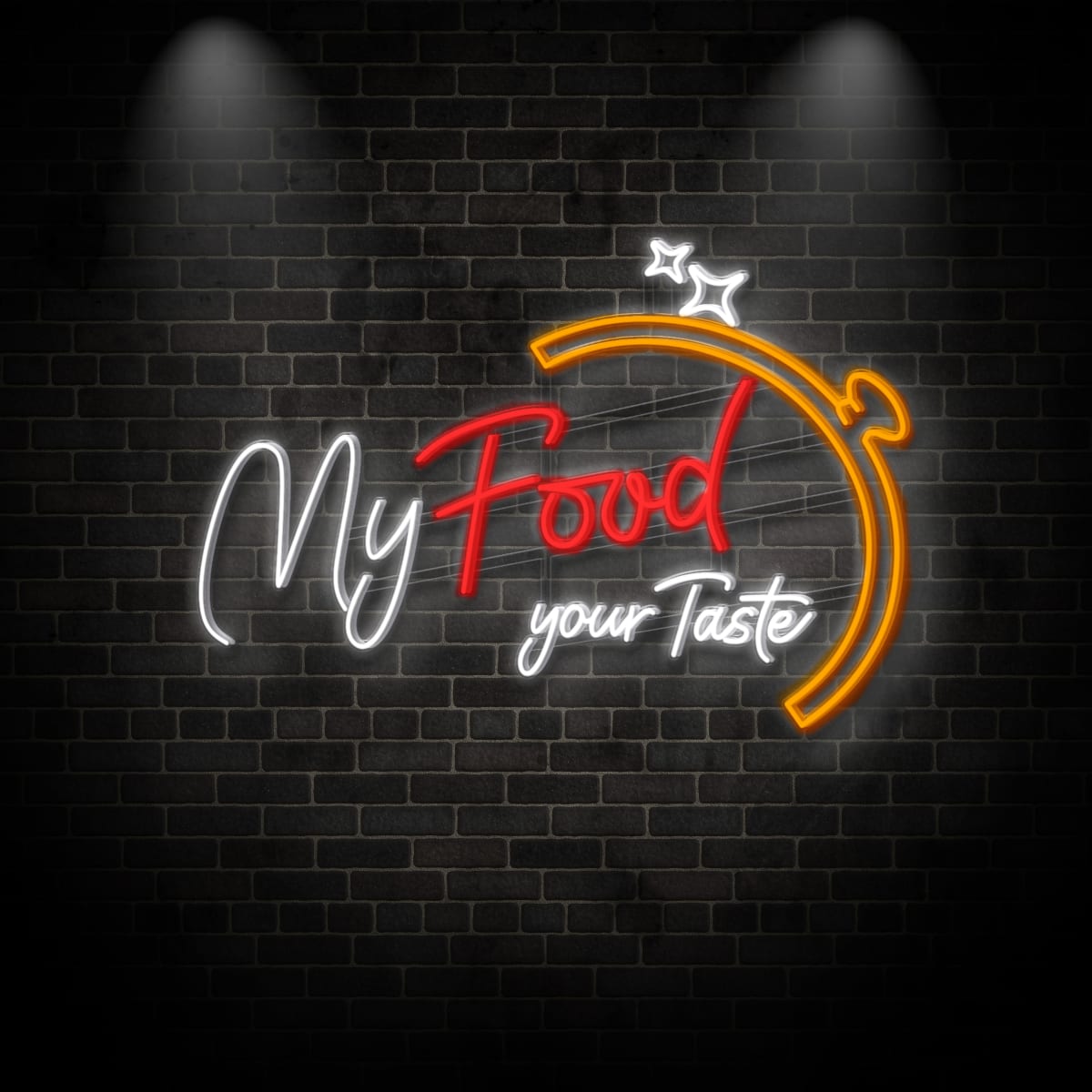 Neon "My Food your Taste"