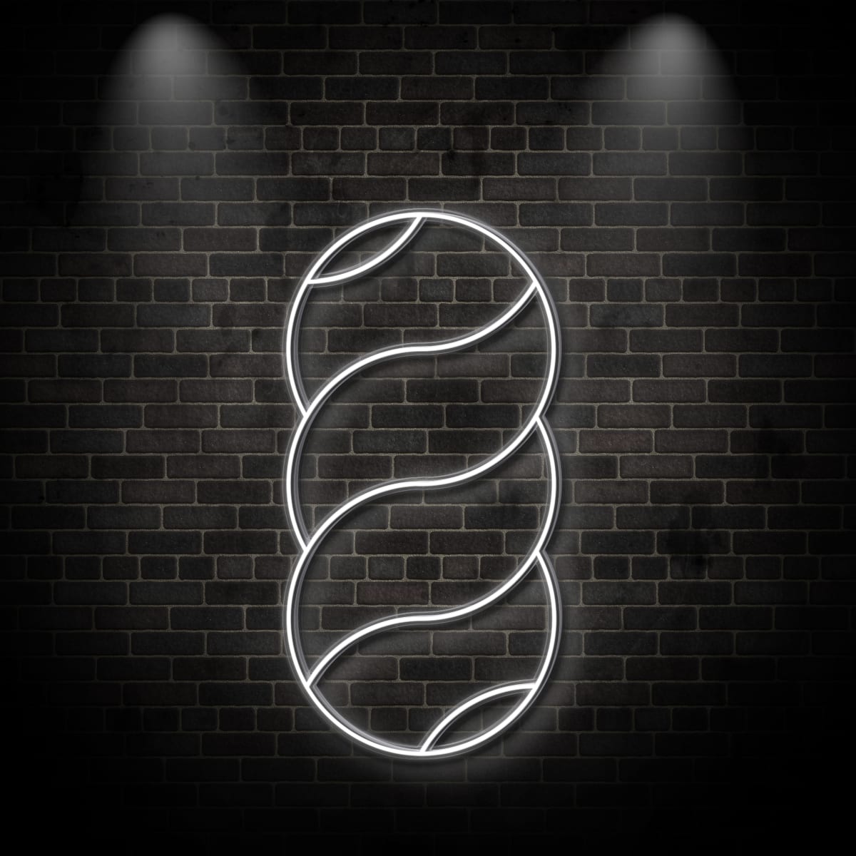 Neon ""Double-S Circular Interlocking Pattern""