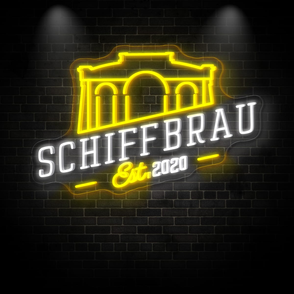 Neon "SCHIFFBRAU"