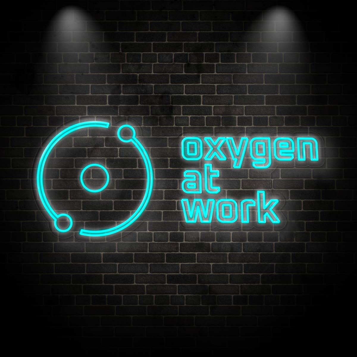 Neon "OXYGEN AT WORK 1"