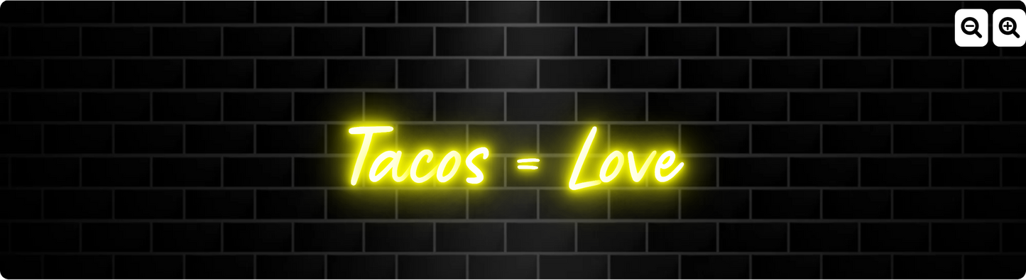 Neon "Tacos=Love"