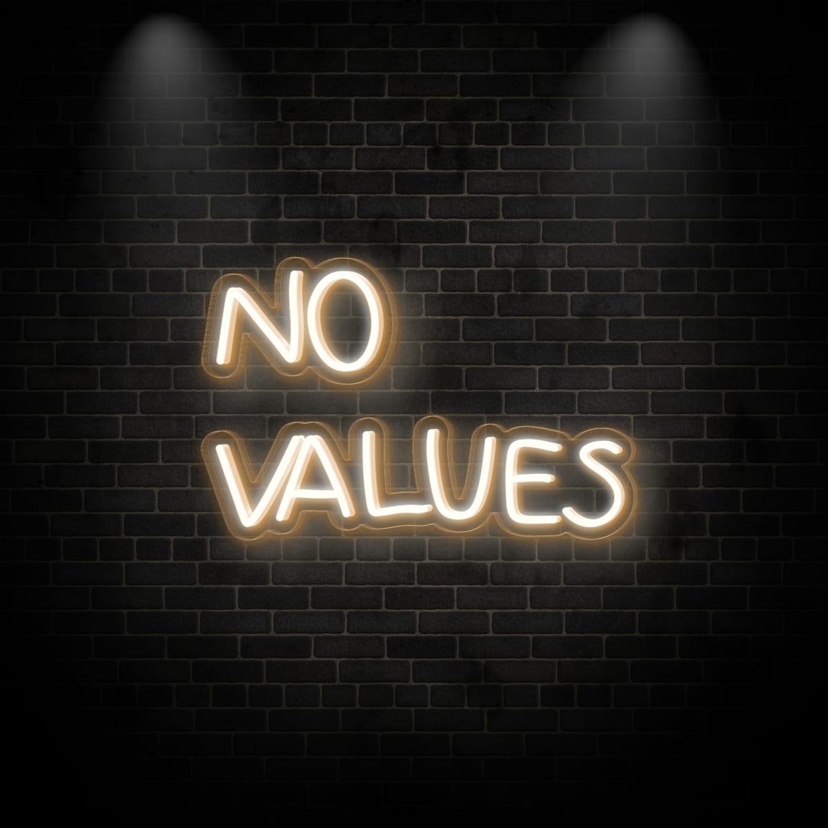 Neon " NO VALUES"