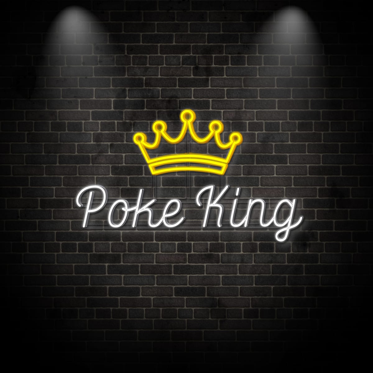 Neon "POKE KING 4"