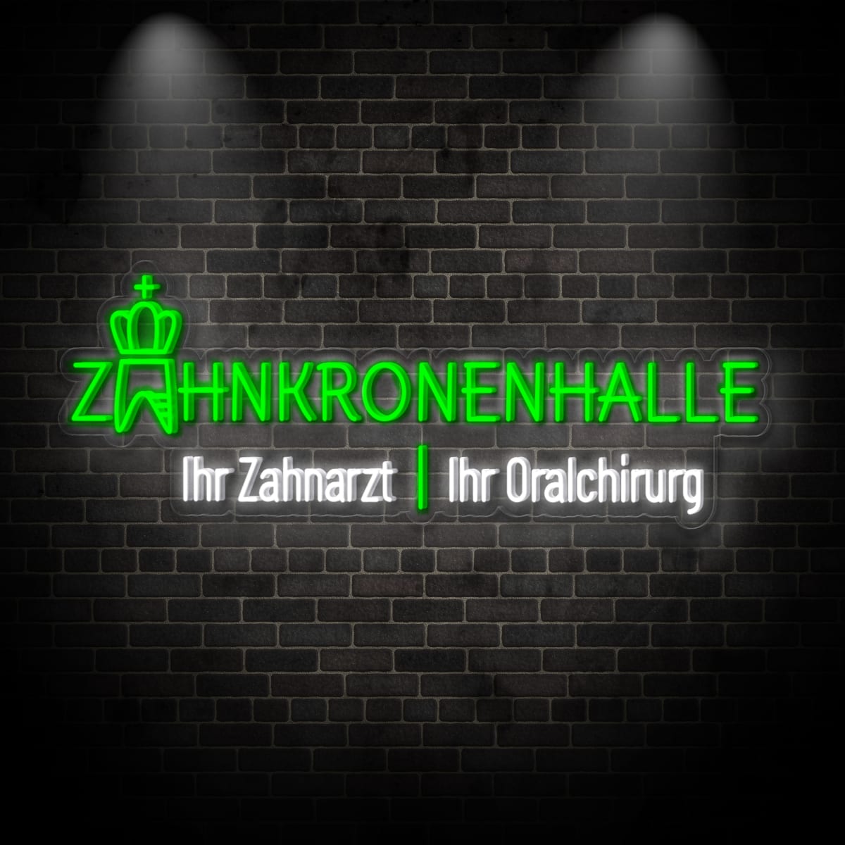 Neon "ZAHNKRONENHALLE"