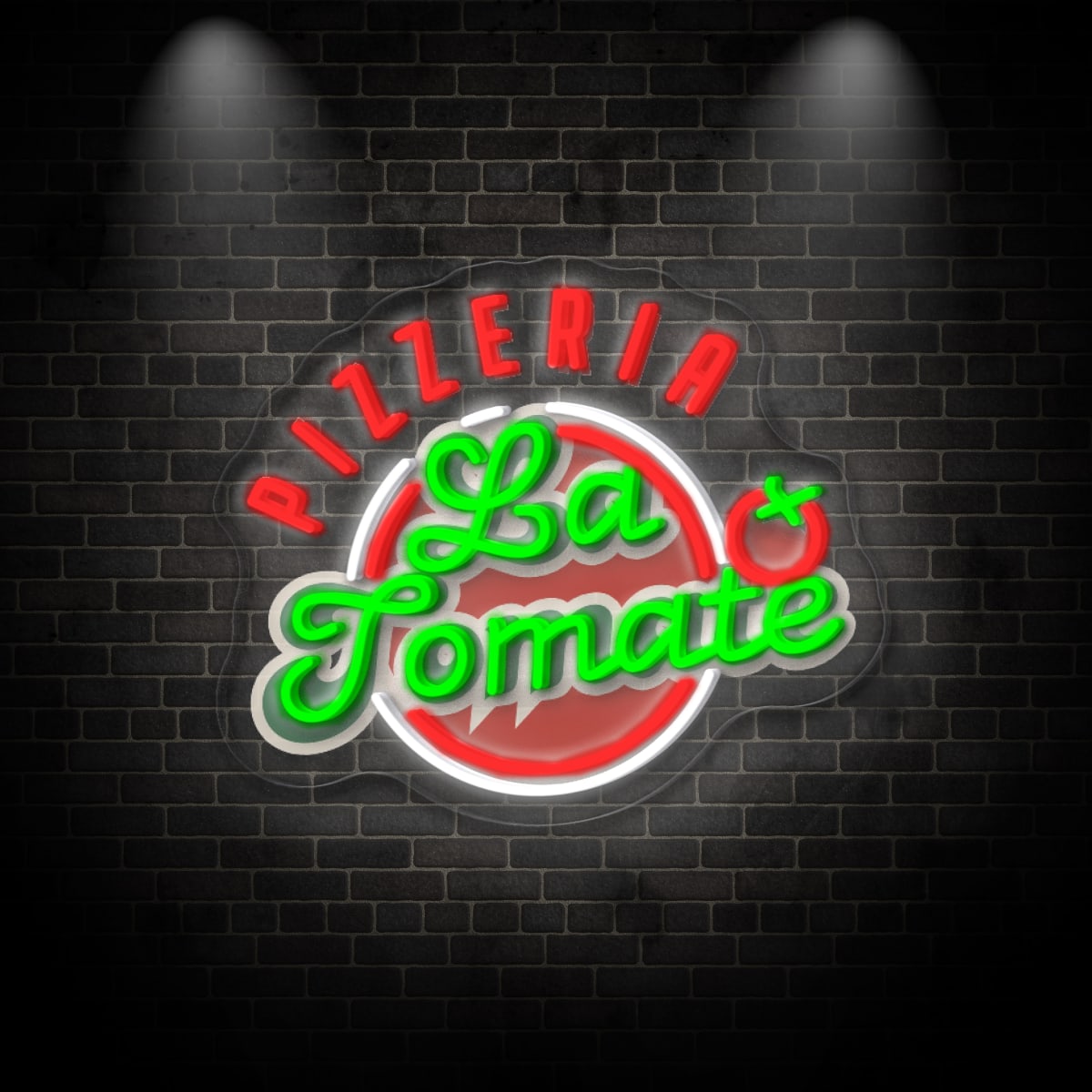 Neon "PIZZERIA La Tomate 2"