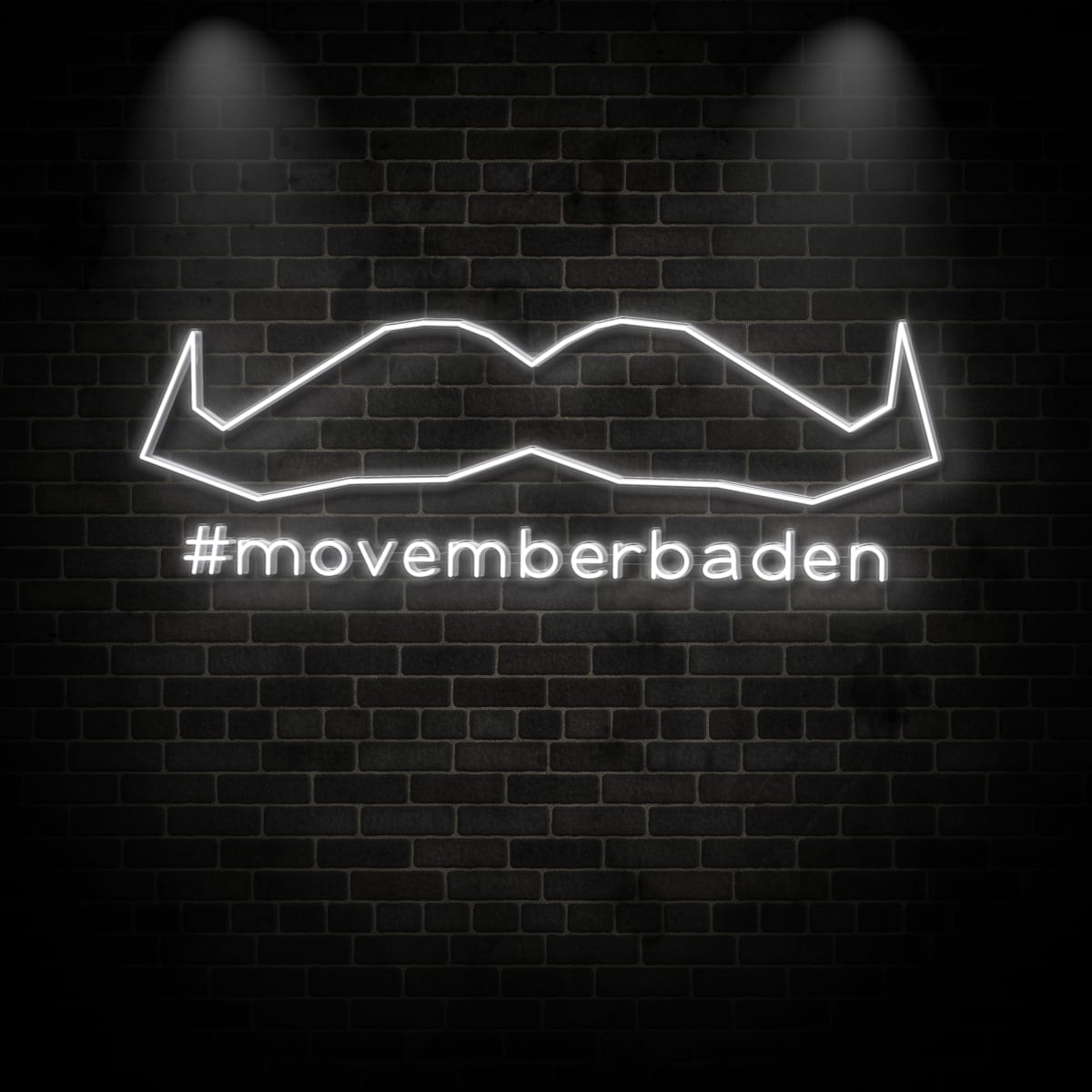 Neon "movemberbaden"