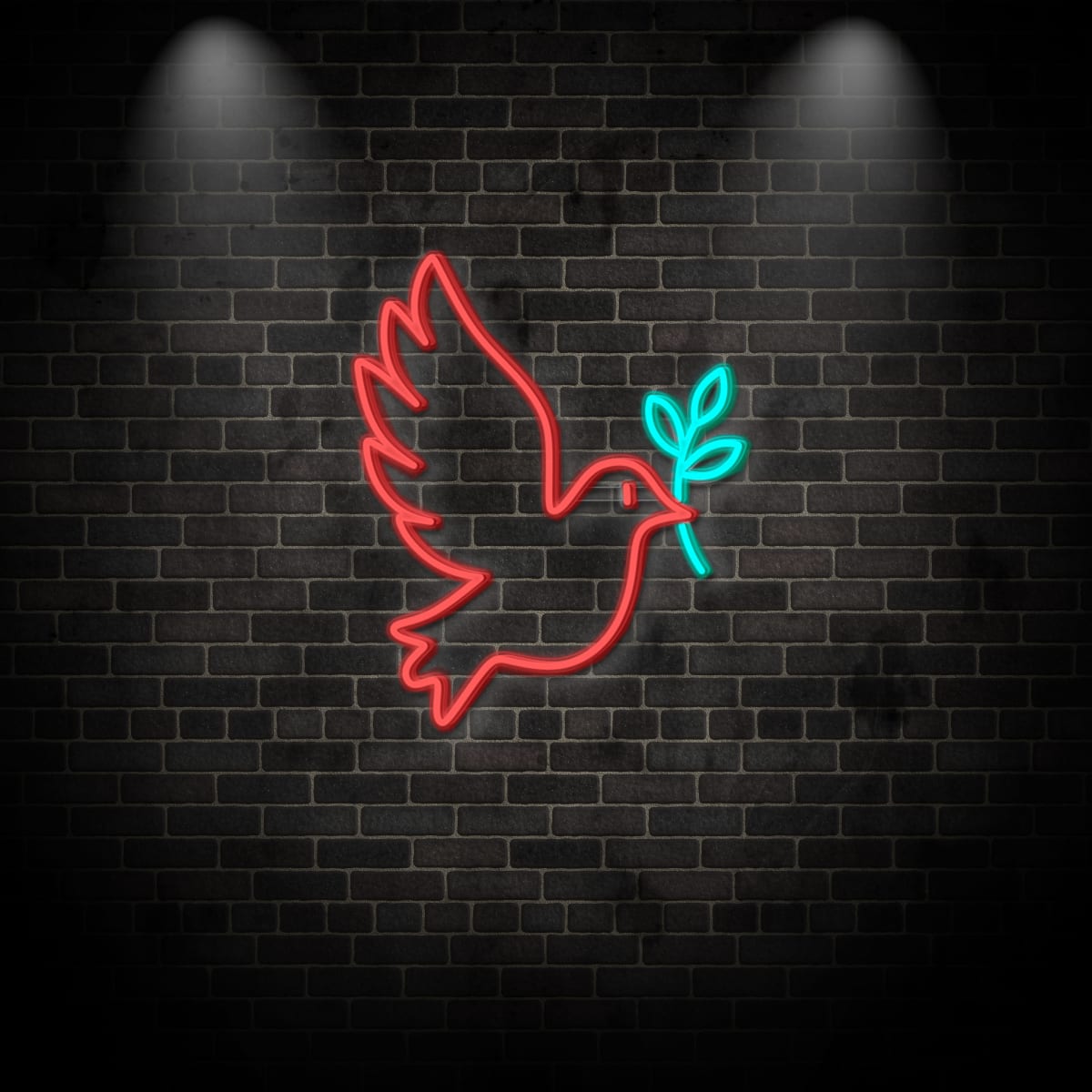 Neon "dove 4"
