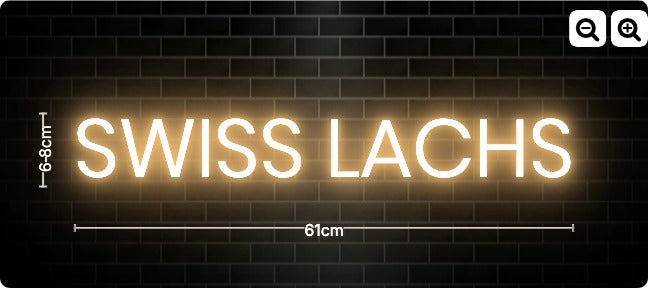 Neon SWISS LACHS