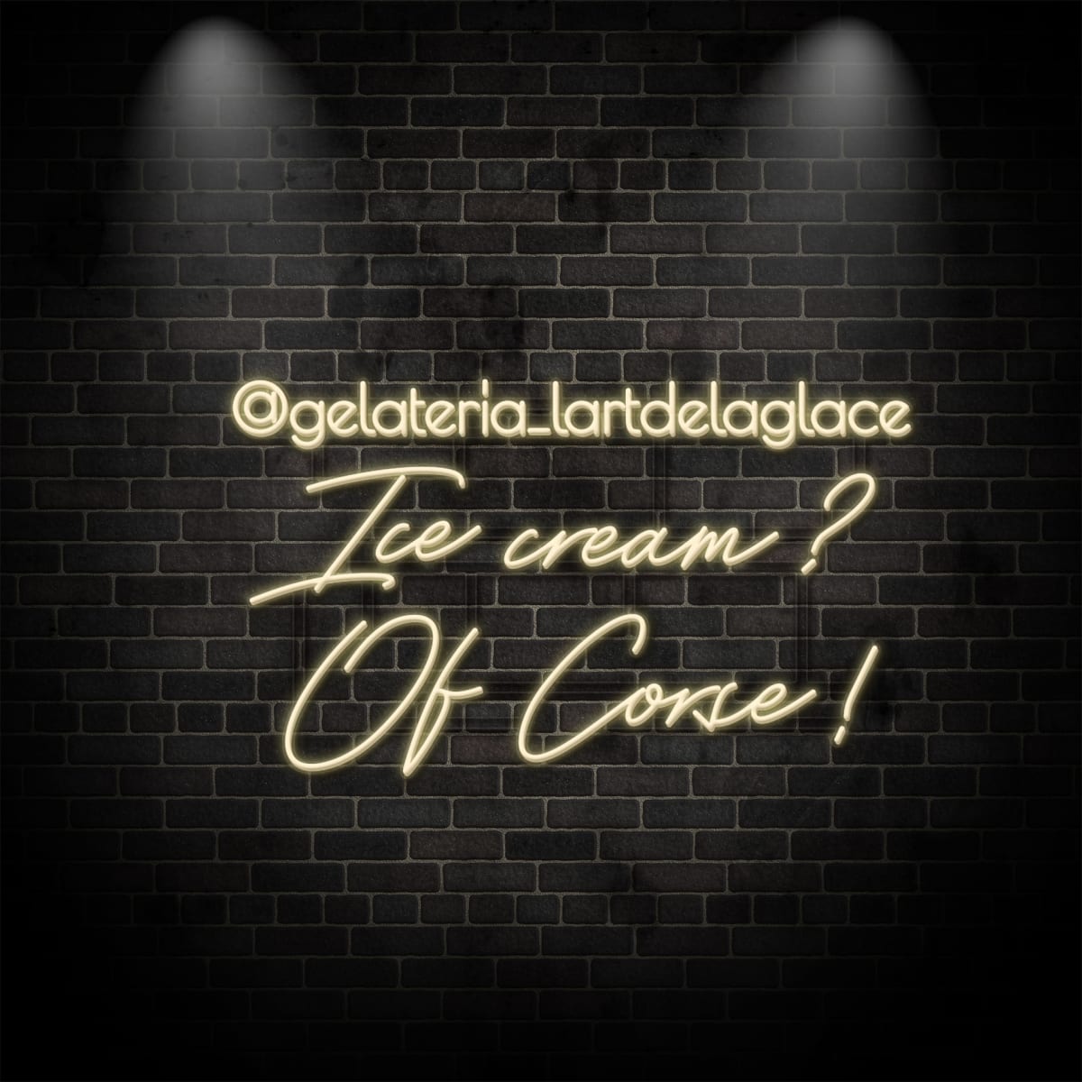 Neon "Ice cream?