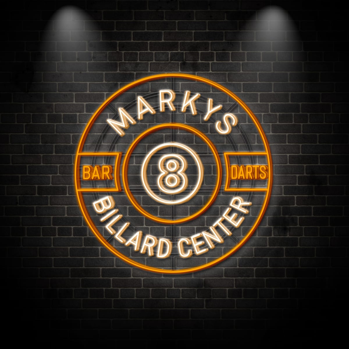 Neon "MARKYS BILLARD CENTER"