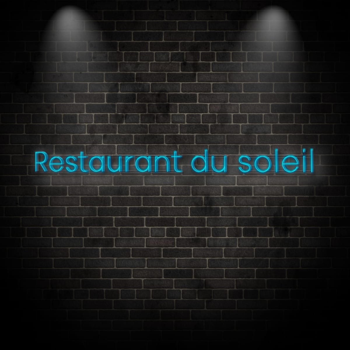 Neon "RESTAURANT DU SOLEIL"
