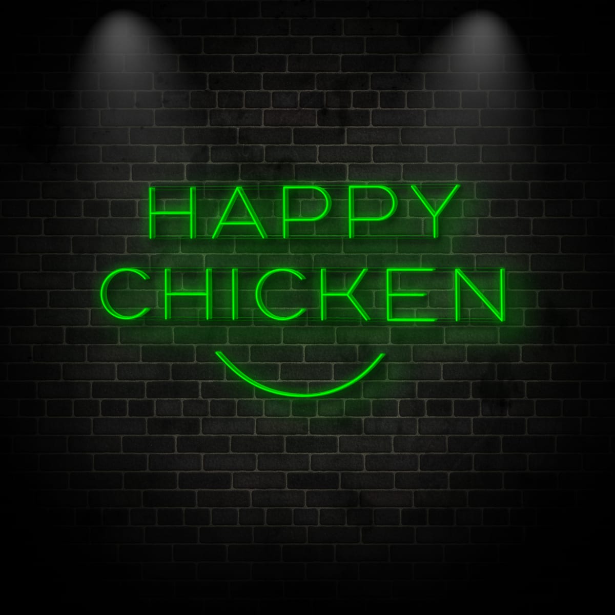 Neon "HAPPY CHICKEN"
