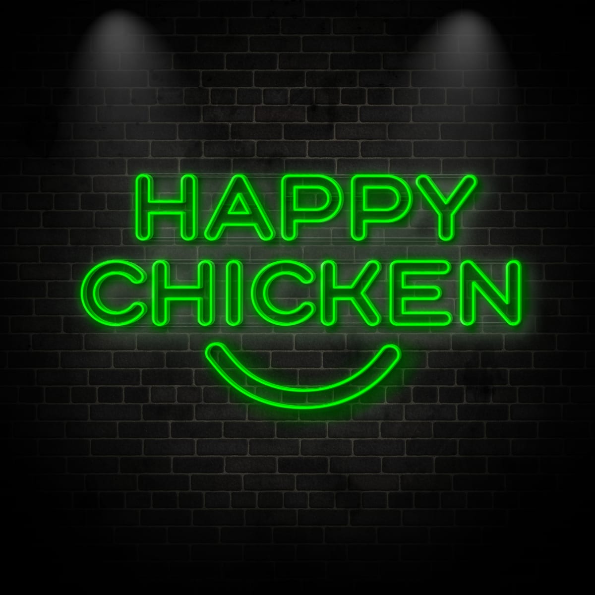 Neon "HAPPY CHICKEN"