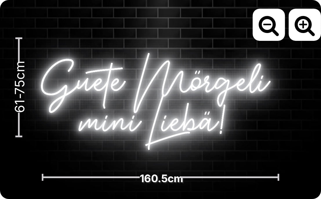 Neon Guete Mörgeli
mini Liebä!