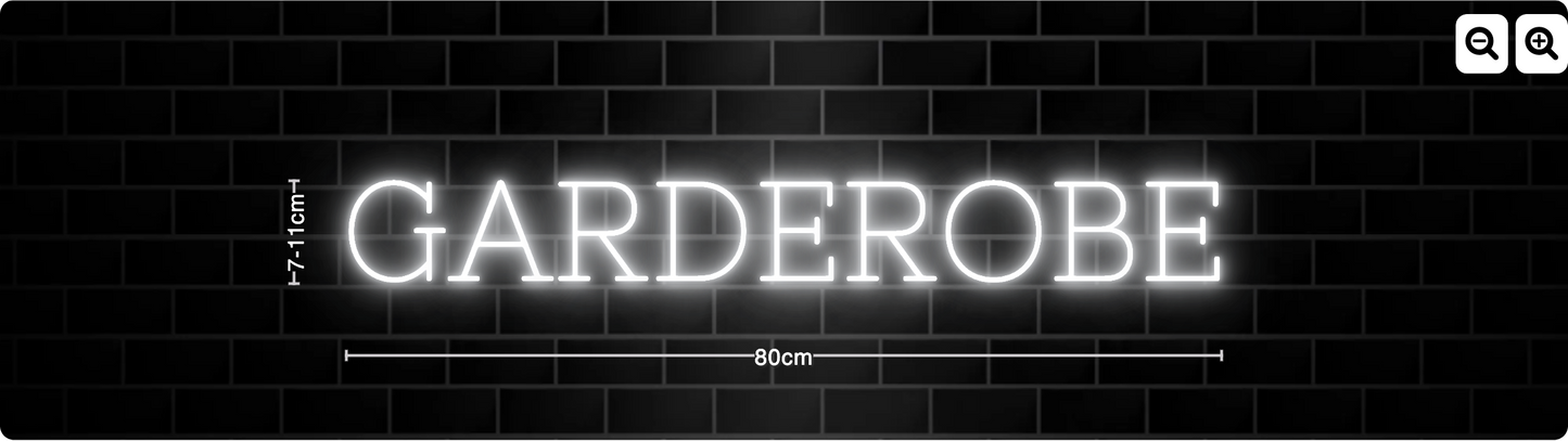 Neon "GARDEROBE"