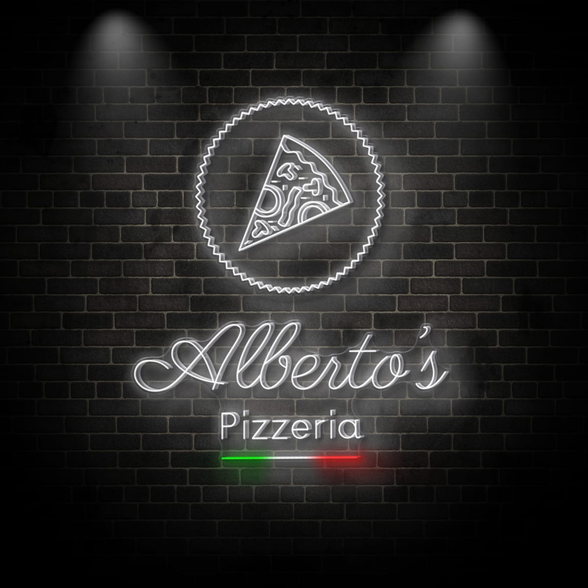 Neon "Allerto's Pizzeria"