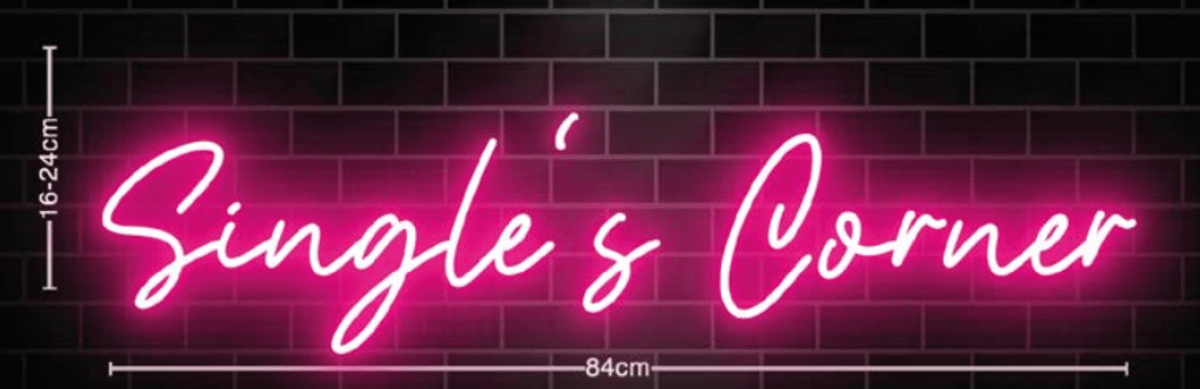 Neon "Single‘s Corner 3"