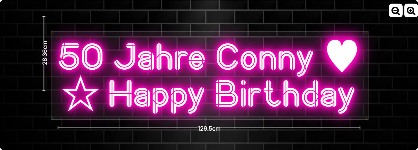 Neon 50 Jahre Conny ♥
☆ Happy Birthday