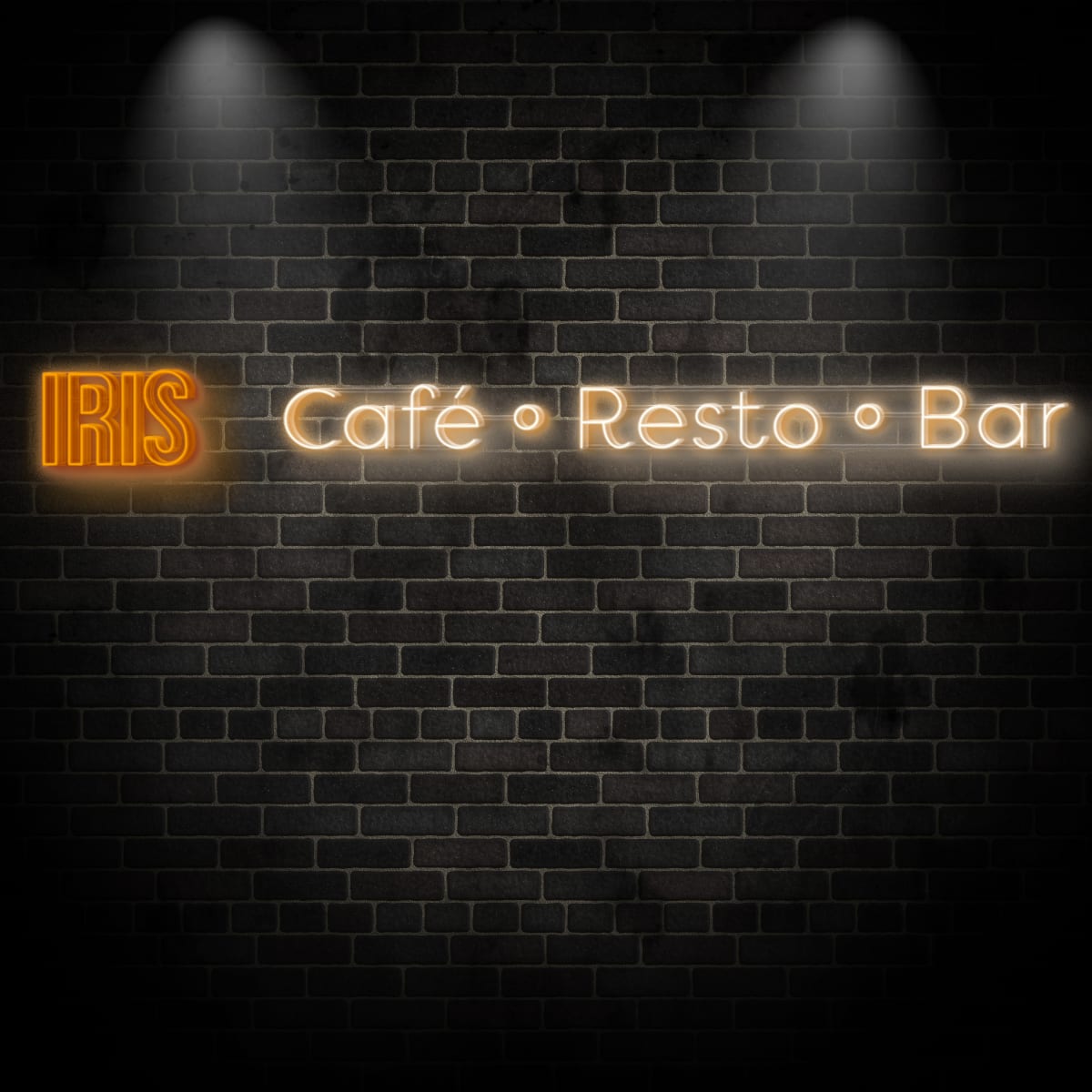 Neon "IRIS Cafe.Resto.Bar"