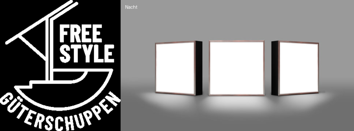 3D-LED-Schild "Free style"