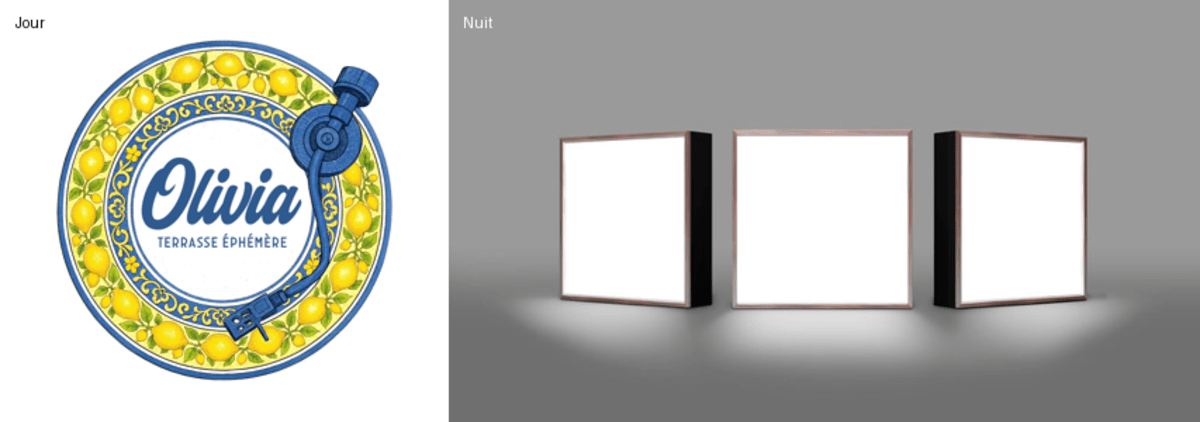 Enseigne Led 3D "Olivia"