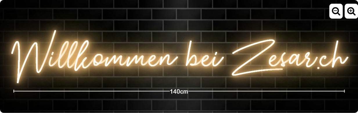 Neon Willkommen bei Zesar.ch