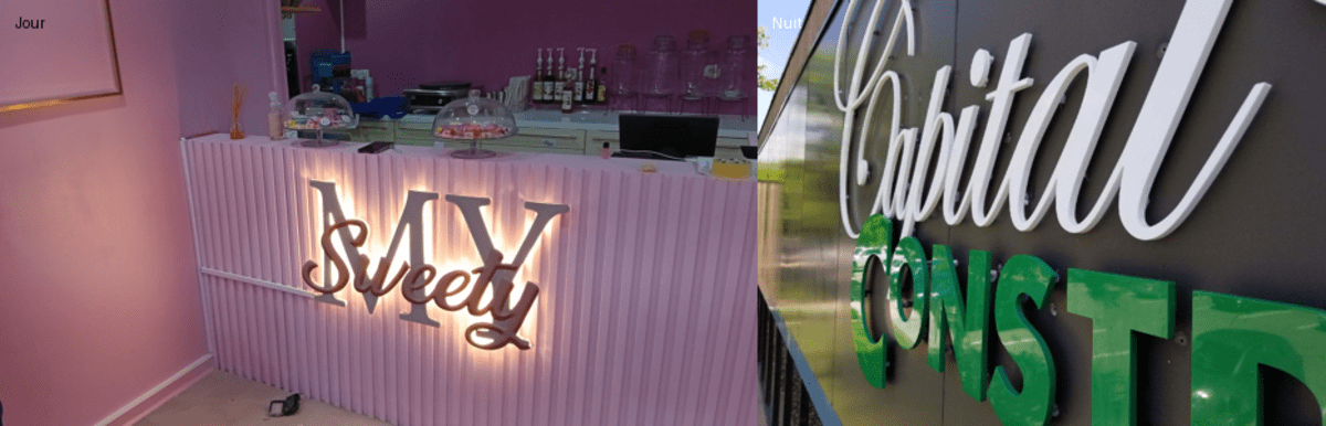 Enseigne 3D "My Sweety" (non-illuminée)