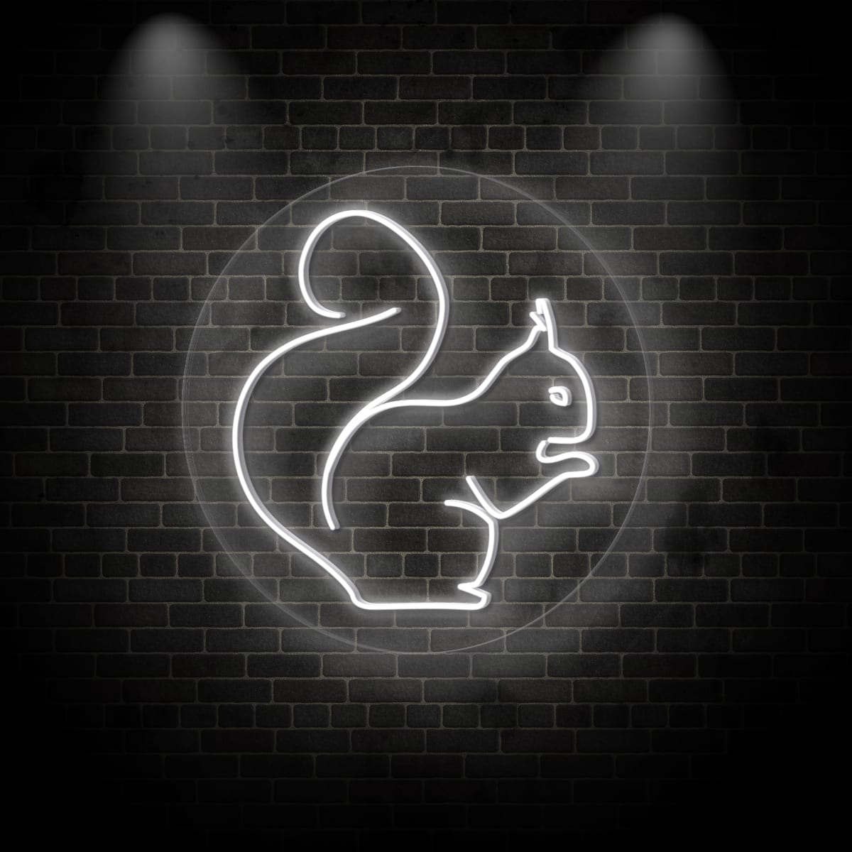 Neon "squirrel logo"