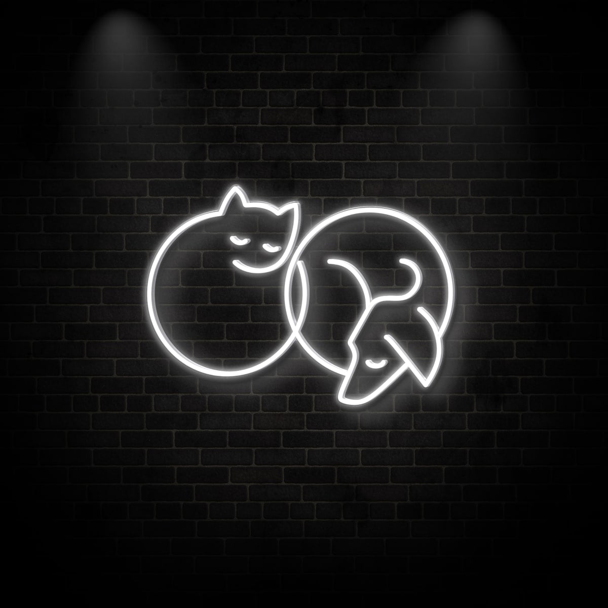 Neon "Cat&Dog"