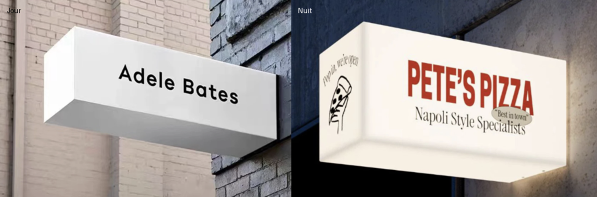 Enseigne Led 3D "Les bains Payes"