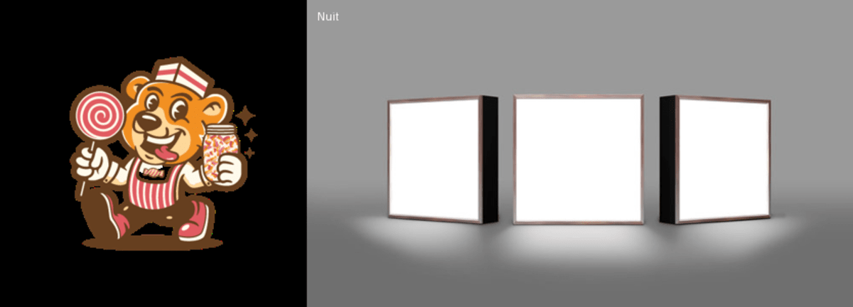 Enseigne Led 3D "AS"