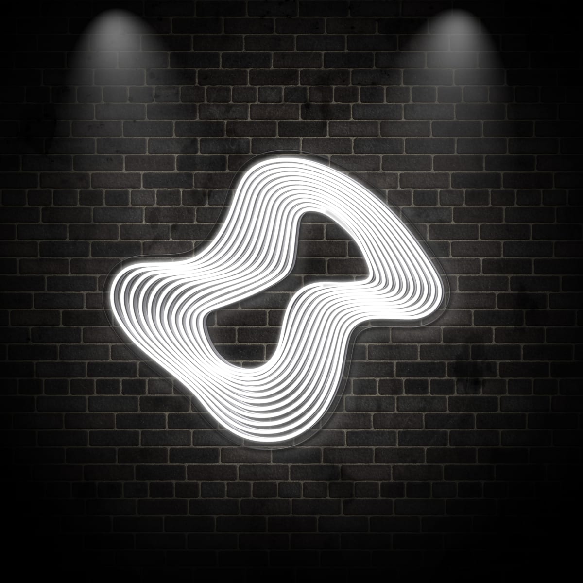 Neon "Multi-layered irregular circle"