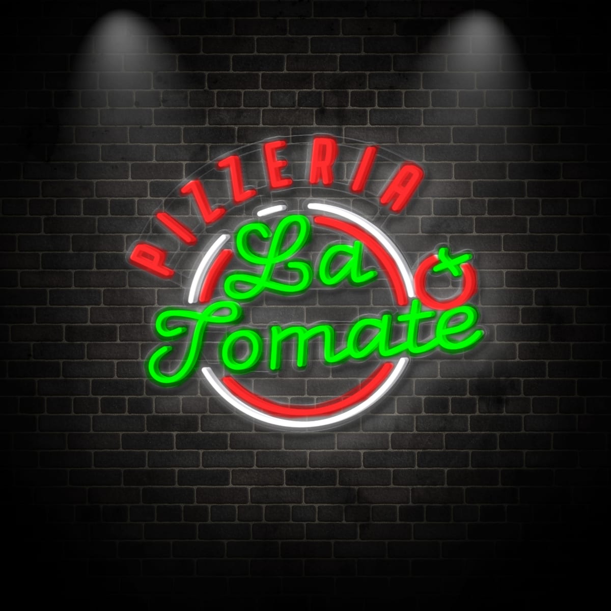 Neon "PIZZERIA La Tomate 1"