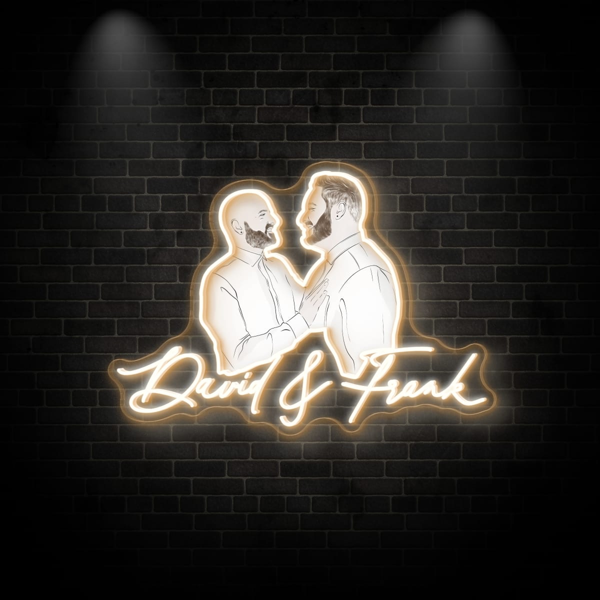 Neon "David&Frank"