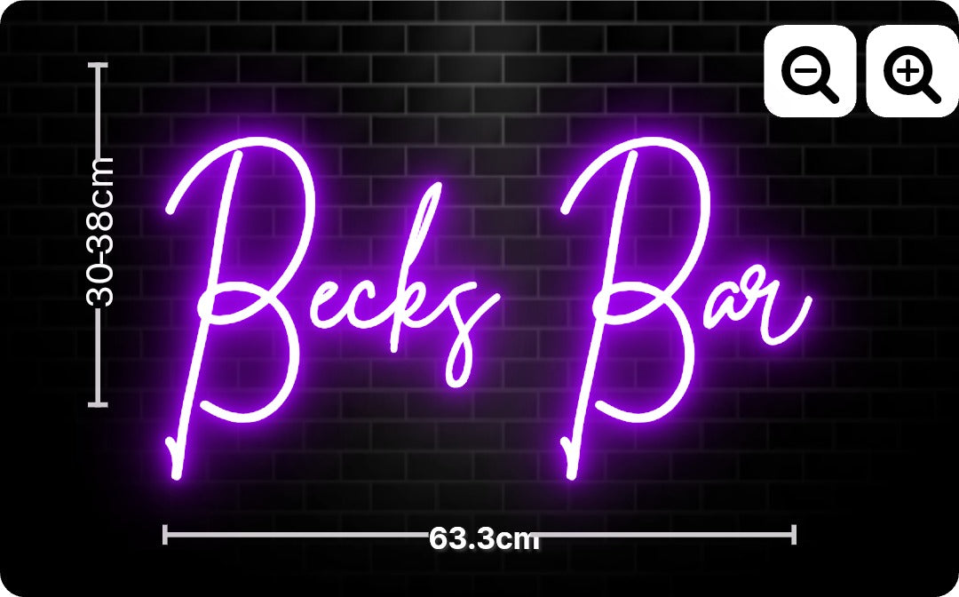 Neon Becks Bar