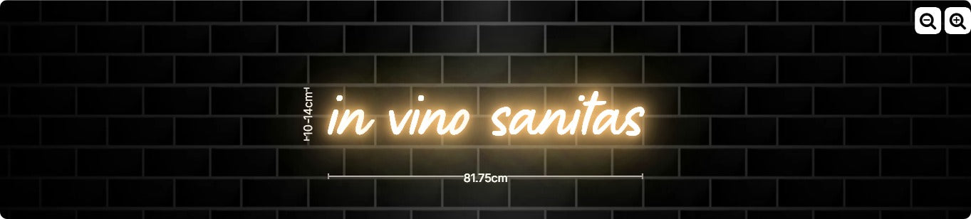 Neon in vino sanitas