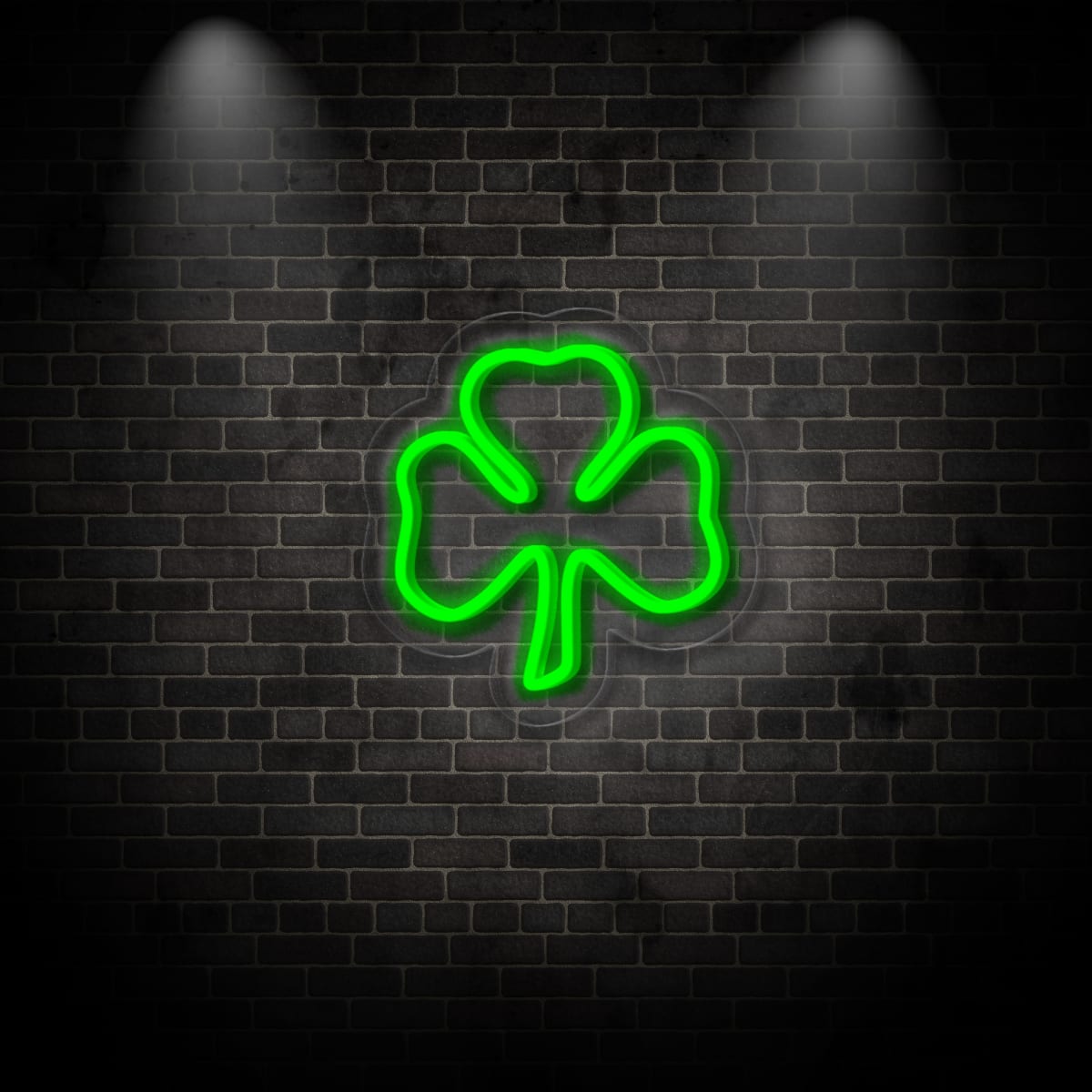 Neon "four leaf clover"