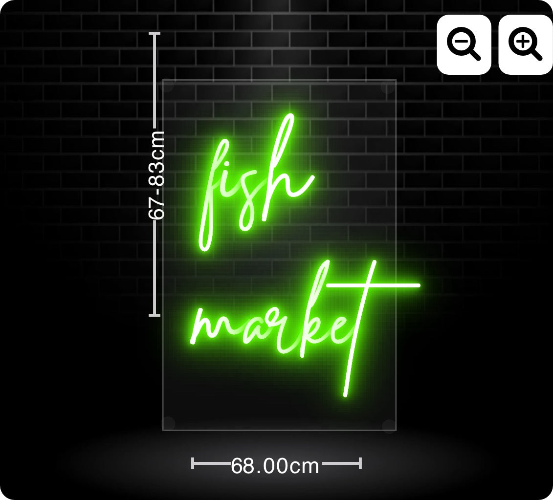 Neon fish
market