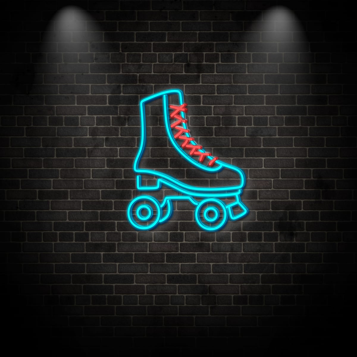 Neon "roller skates 3"