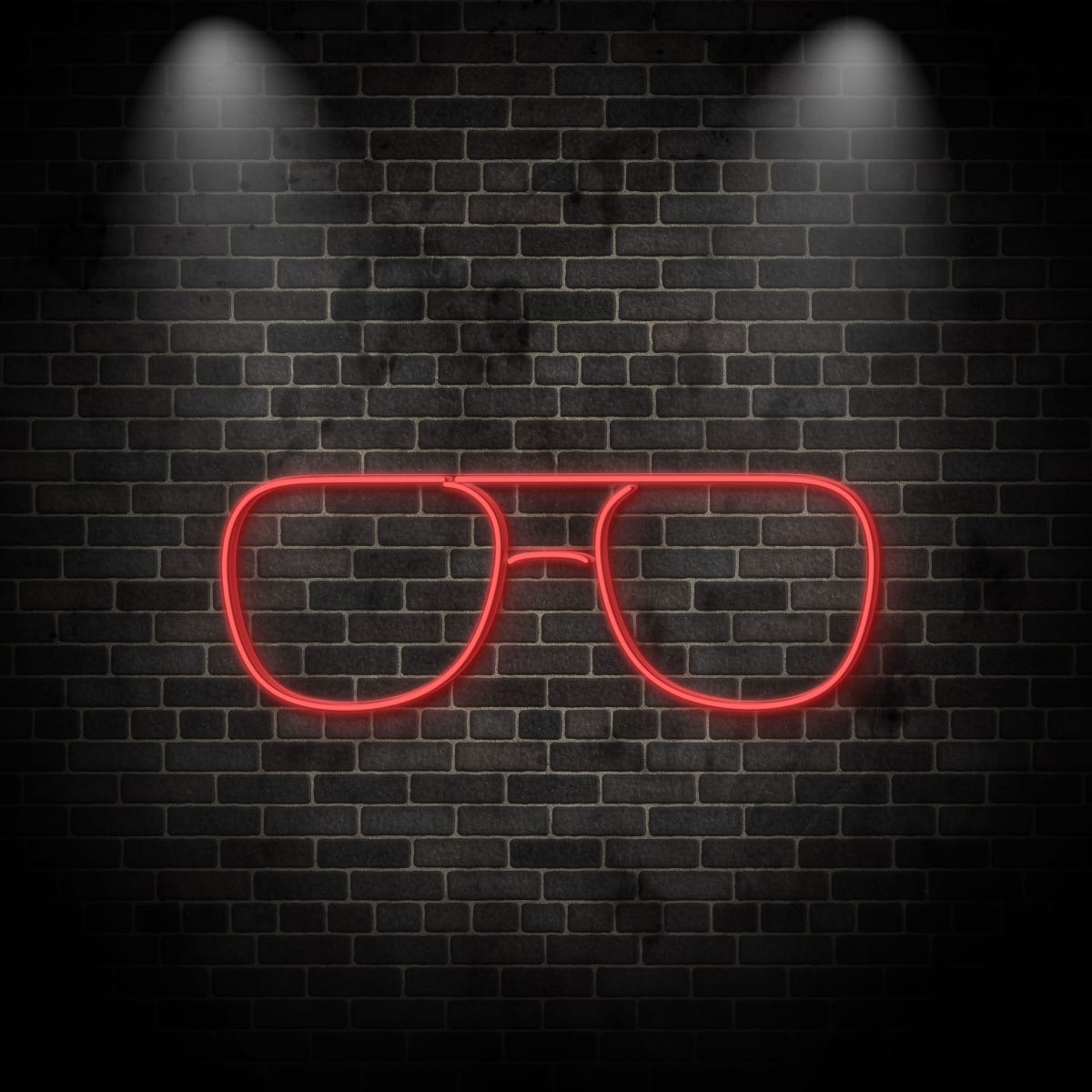 Neon "glasses"