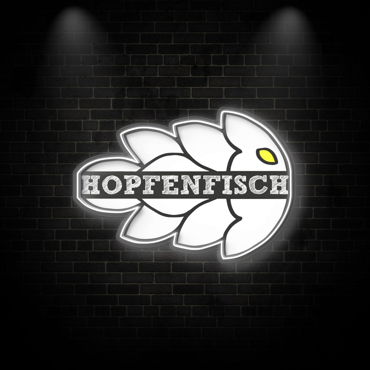 Neon "HOPFENFISCH"