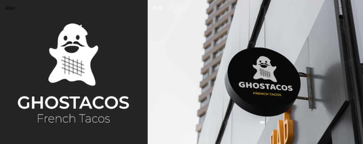 Enseigne Led 3D "GhostTacos"