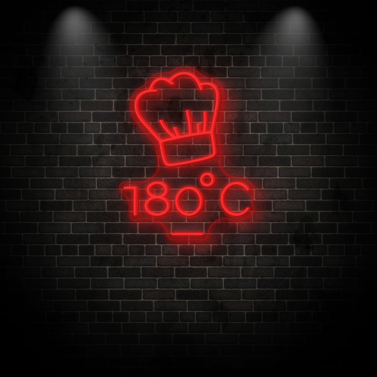 Neon "180°C"