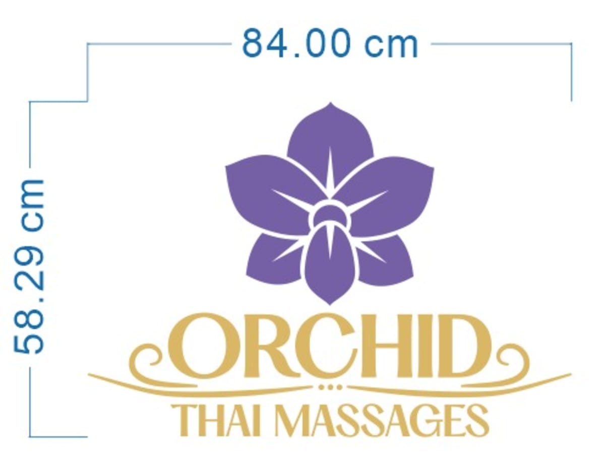 Enseigne Led 3D "ORCHID THAI MASSAGES"