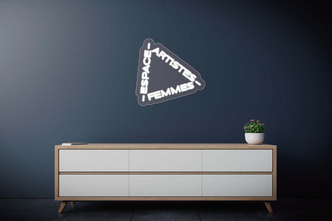 Neon „Künstler,Frau,Weltraum“