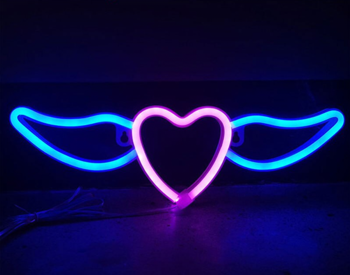 Black Les néons 'Ailes'