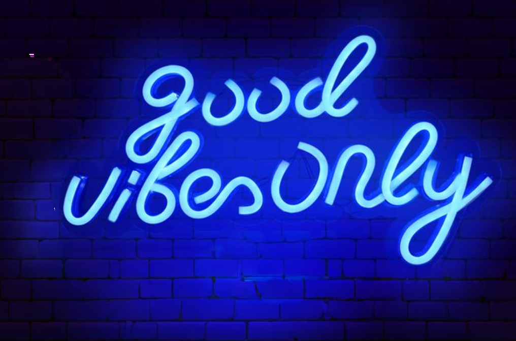 The Good Vibes Only Leuchtreklame